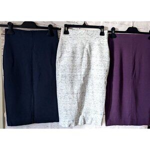 Wilfred Women Skirts Pencil Knee Length Knit Jersey Rayon Blend Lot Of 3 Size XS